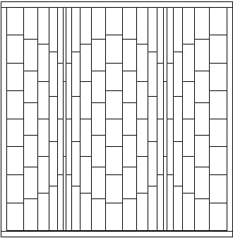 Pieced Blocks vertical strip layout (creating a bargello quilt)
