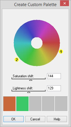 custom palette wheel