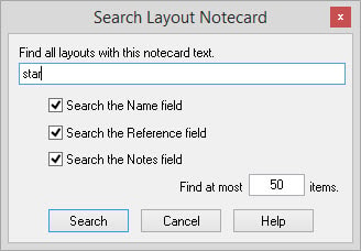 layout search