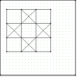 Incorrectly Drawn: No lines from the inner design touch the block outline. The block outline is your block, not a drawing table to draw inside of.