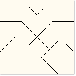 Incorrectly Drawn: Do not overlap patches in PolyDraw. These are pieced blocks, so the patches have to fit together in the block square, without overlapping.